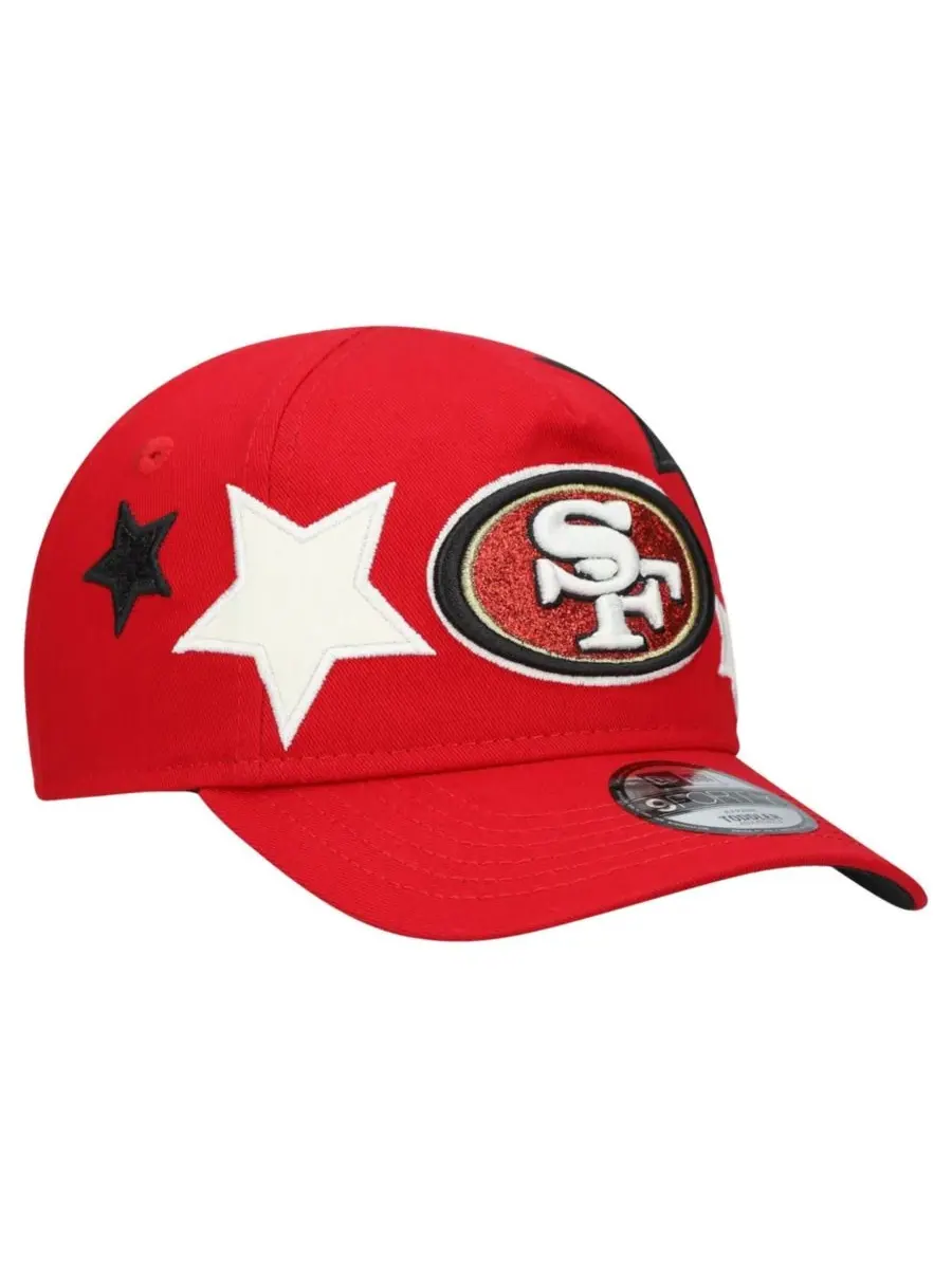 Кепка с вышитым логотипом San Francisco 49ers Stardom 9FORTY A-Frame New Era — изображение 3 из 4, алый