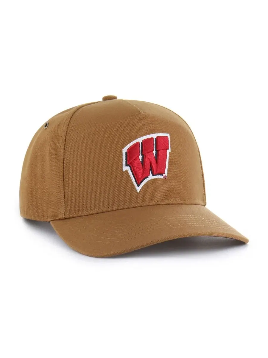 Кепка Hitch с вышивкой Wisconsin Badgers, Carhartt x '47 — изображение 2 из 4, коричневый
