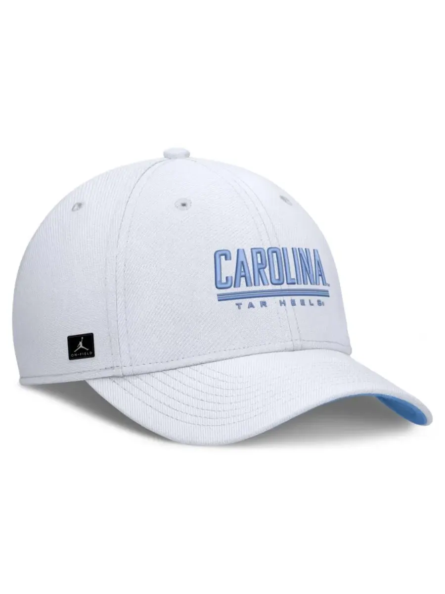 Кепка с вышитым словом North Carolina Tar Heels Jordan — изображение 4 из 5, белый