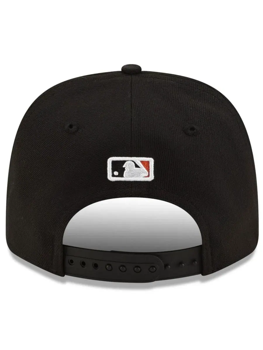 Бейсболка New Era с вышивкой, серая/черная, San Francisco Giants — изображение 4 из 5, серый черный