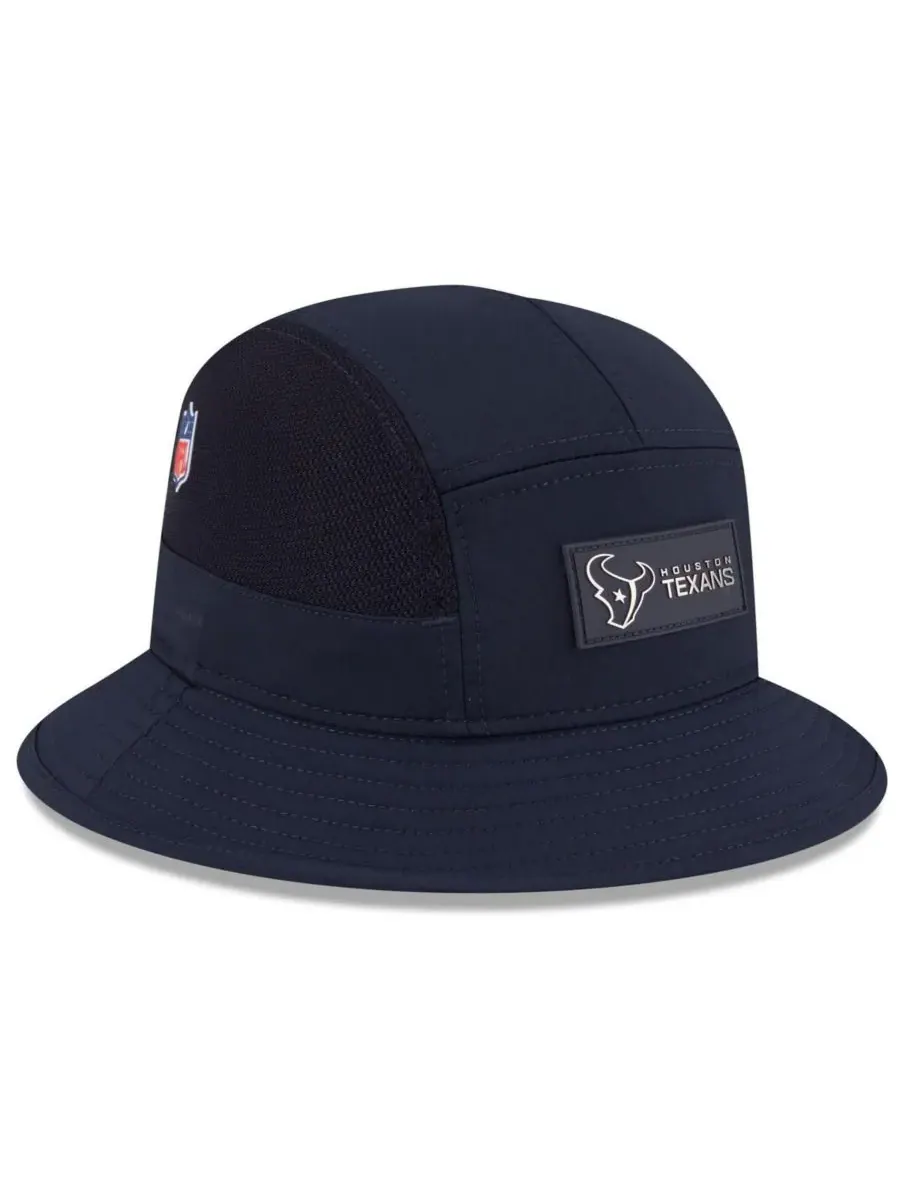 New Era Мужская темно-синяя панама с символикой команды Houston Texans 2025 Sideline — изображение 4 из 5, темно-синий