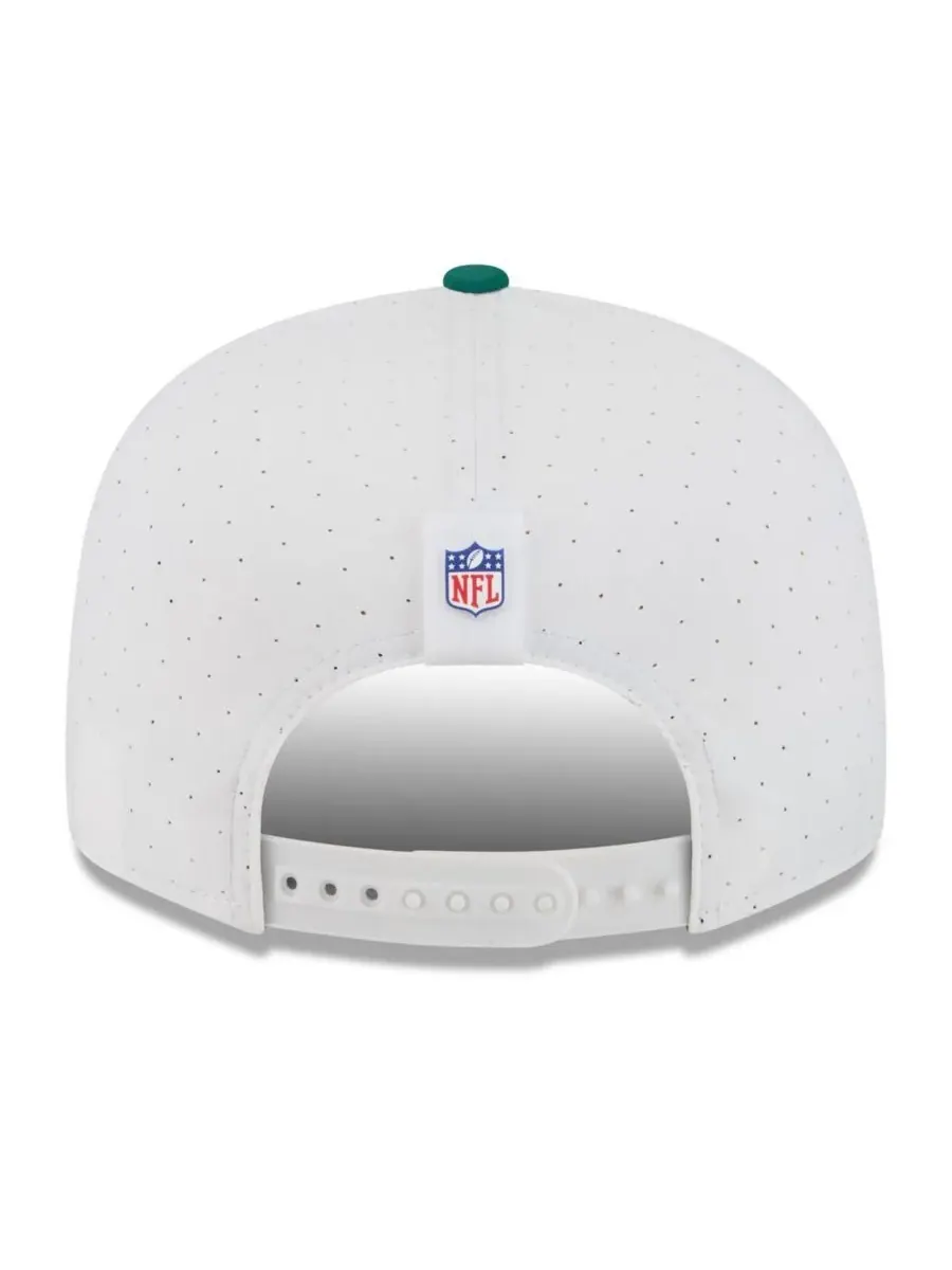 New Era Мужская бело-зеленая бейсболка New York Jets 2025 NFL Training Camp Split Panel 9FIFTY — изображение 4 из 4