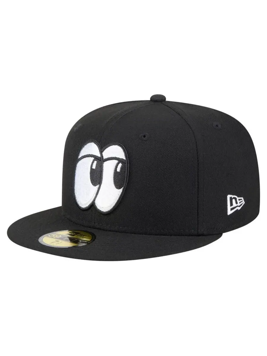 New Era Мужская черная кепка Chattanooga Lookouts из аутентичной коллекции 59FIFTY