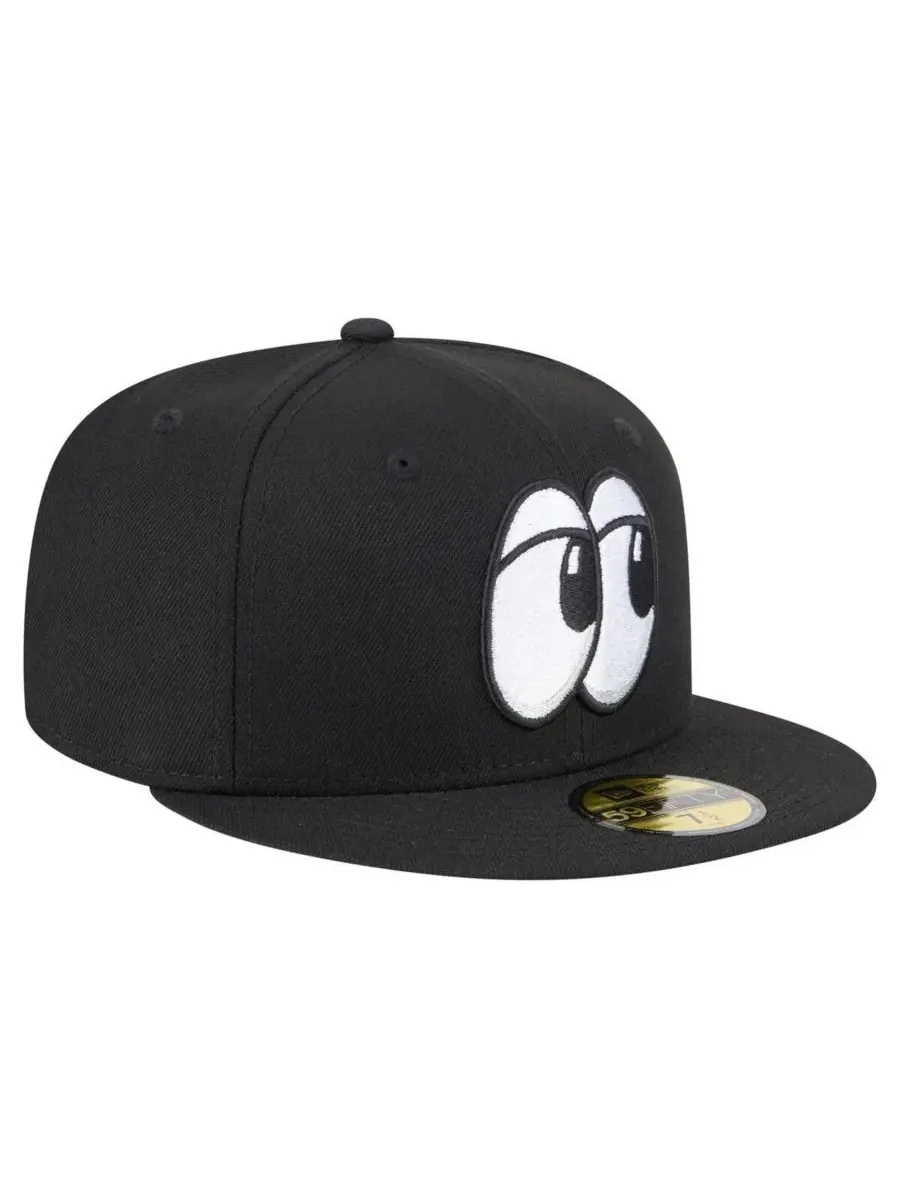 New Era Мужская черная кепка Chattanooga Lookouts из аутентичной коллекции 59FIFTY — изображение 3 из 4, черный