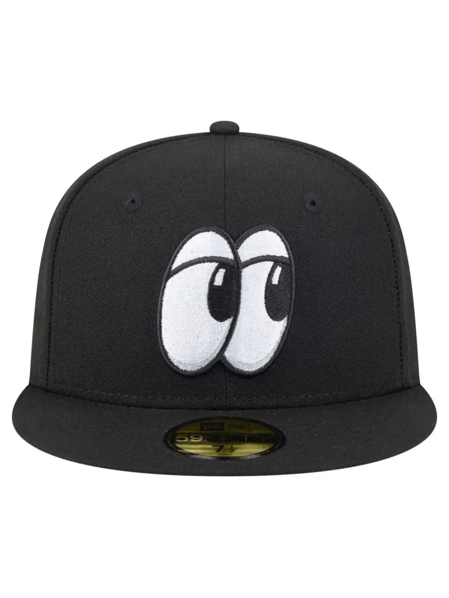 New Era Мужская черная кепка Chattanooga Lookouts из аутентичной коллекции 59FIFTY — изображение 4 из 4, черный
