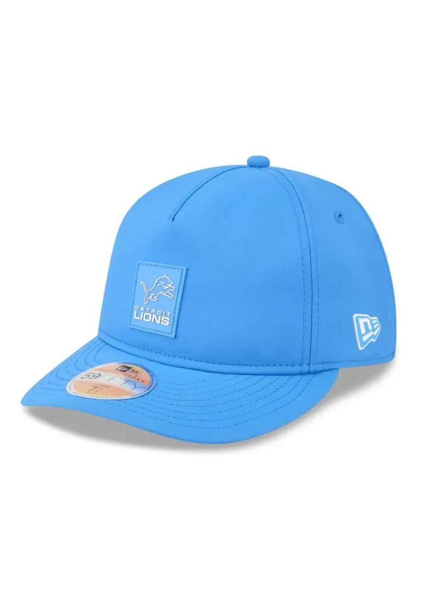New Era Мужская синяя кепка Detroit Lions 2025 Sideline Retro Crown 59FIFTY Fitted Hat