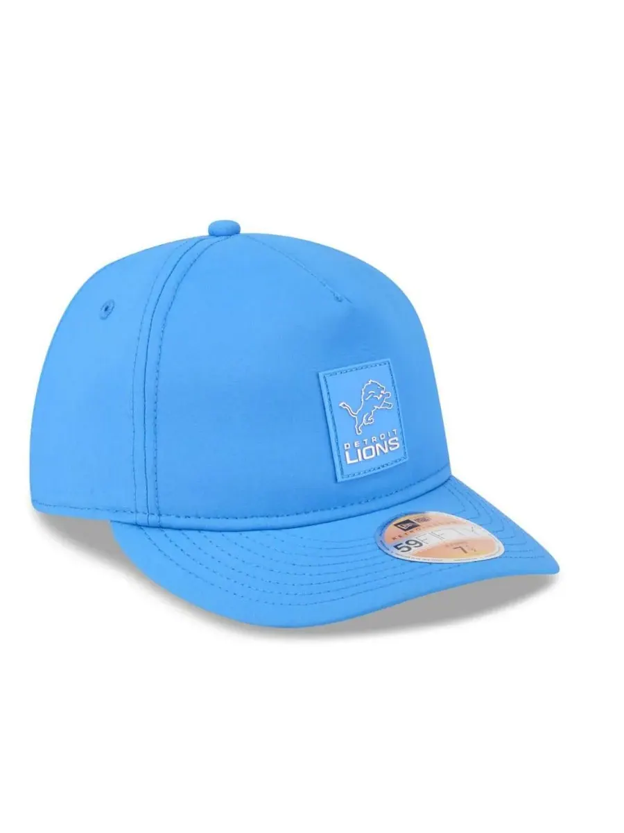 New Era Мужская синяя кепка Detroit Lions 2025 Sideline Retro Crown 59FIFTY Fitted Hat — изображение 4 из 5, синий
