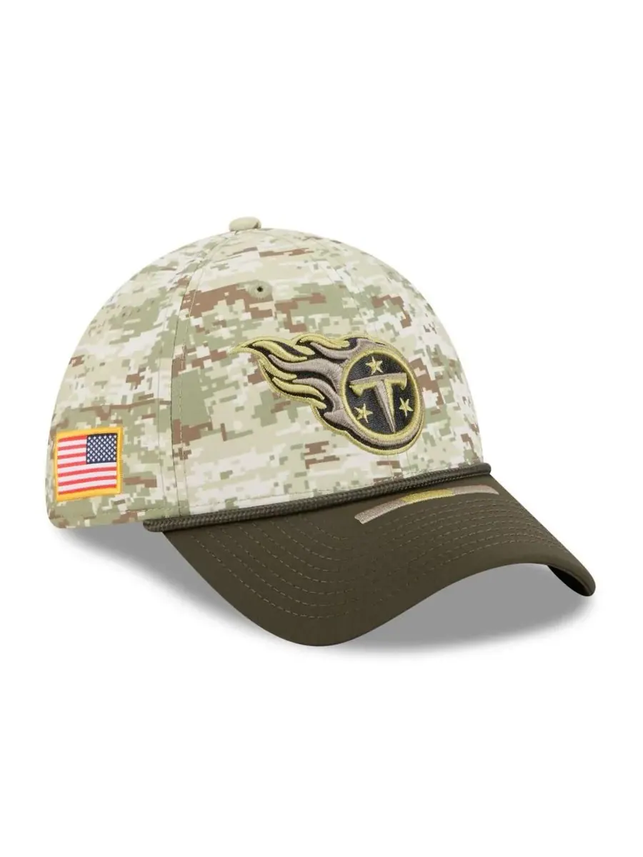 New Era Мужская кепка Tennessee Titans 2025 Salute to Service 39THIRTY Flex Hat в