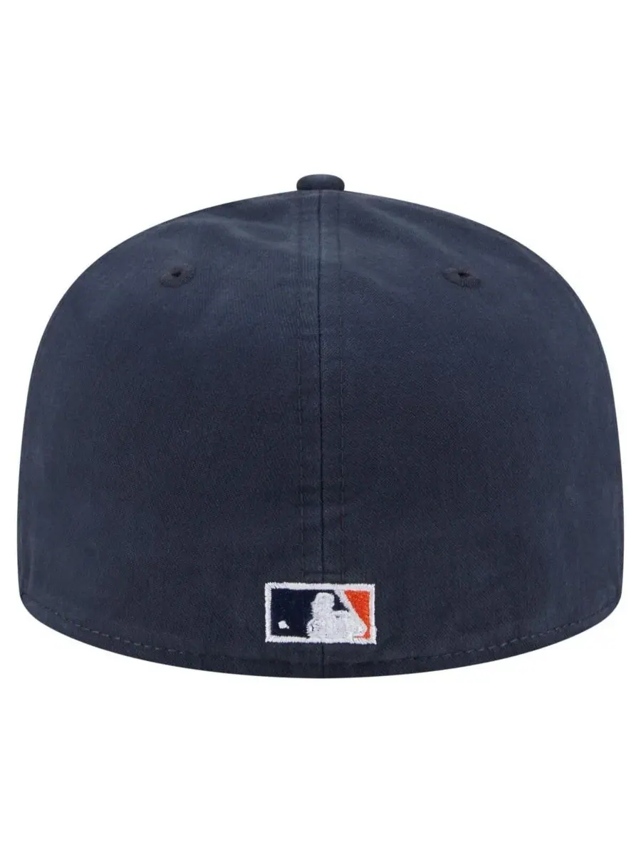 New Era Мужская темно-синяя бейсболка Houston Astros Championship Side Flag A-Frame 59FIFTY Fitted — изображение 2 из 4