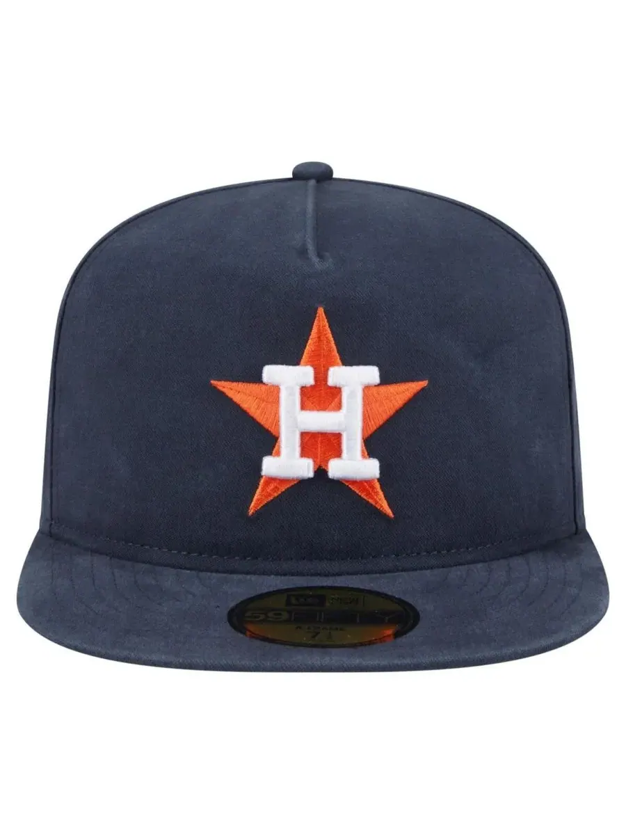 New Era Мужская темно-синяя бейсболка Houston Astros Championship Side Flag A-Frame 59FIFTY Fitted — изображение 4 из 4
