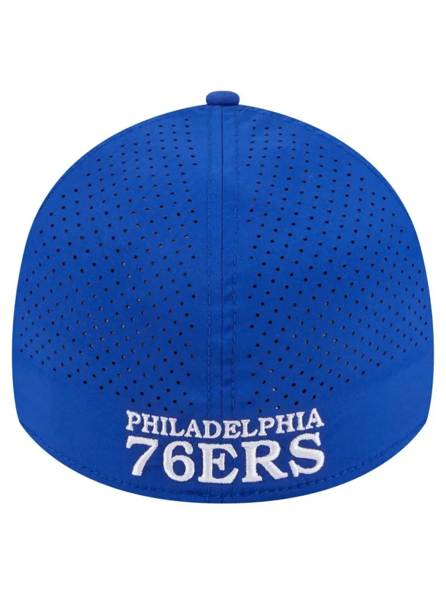 Мужская бейсболка Royal Philadelphia 76ers Featherweight Poly Rope Flex 39Thirty New Era — изображение 2 из 5, королевский