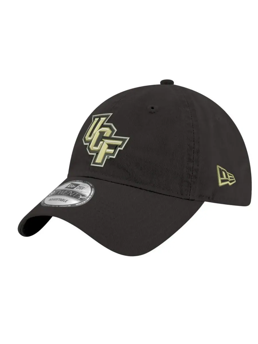 New Era Мужская черная регулируемая кепка UCF Knights Core Classic 9TWENTY