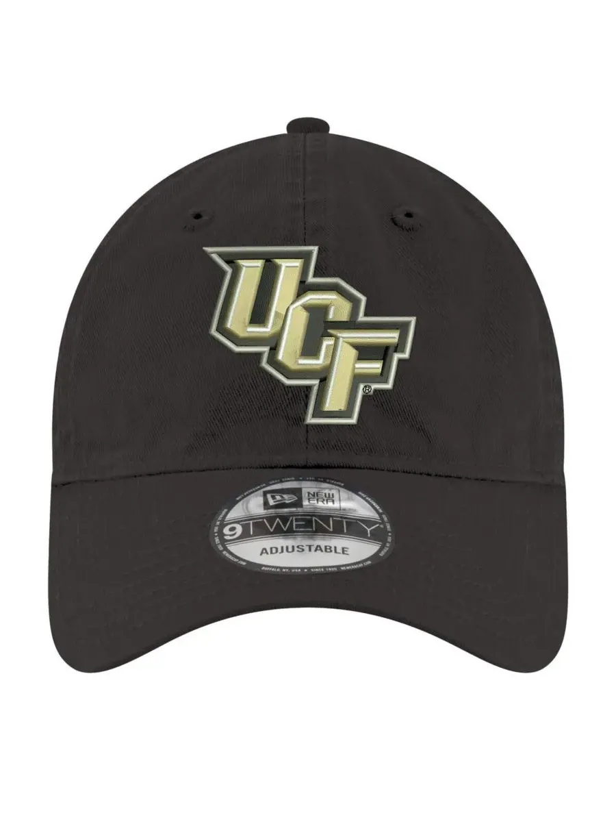 New Era Мужская черная регулируемая кепка UCF Knights Core Classic 9TWENTY — изображение 4 из 4, черный золотистый