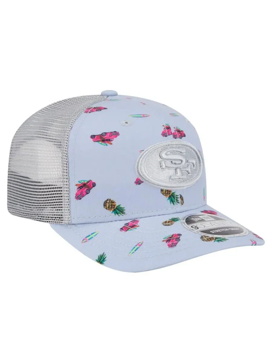 New Era Мужская светло-голубая регулируемая кепка San Francisco 49ers Adventure Surfboard 9SEVENTY — изображение 3 из 4
