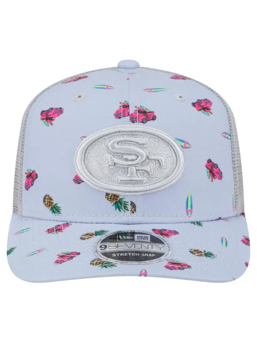 New Era Мужская светло-голубая регулируемая кепка San Francisco 49ers Adventure Surfboard 9SEVENTY — изображение 4 из 4