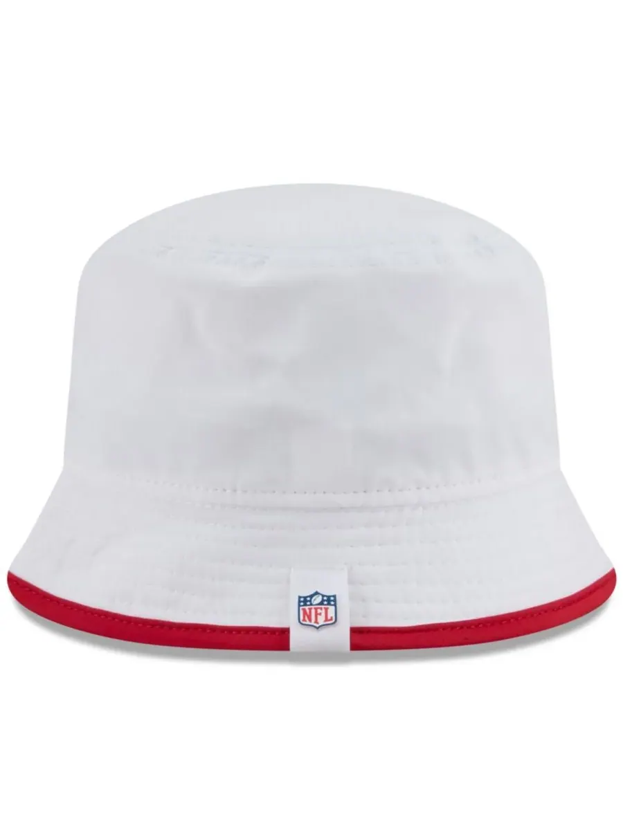 New Era Мужская белая панама San Francisco 49ers 2025 NFL Training Camp Stretch Bucket Hat — изображение 5 из 5, белый
