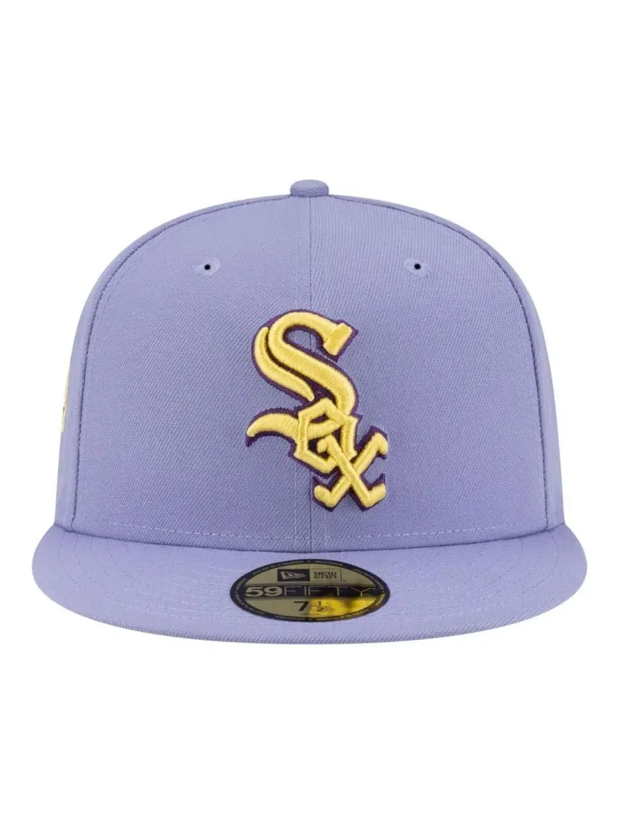 Мужская светло-фиолетовая бейсболка Chicago White Sox Lavender Bloom 59FIFTY New Era — изображение 2 из 5, светлый фиолетовый