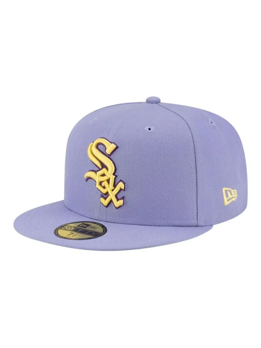 Мужская светло-фиолетовая бейсболка Chicago White Sox Lavender Bloom 59FIFTY New Era — изображение 3 из 5, светлый фиолетовый