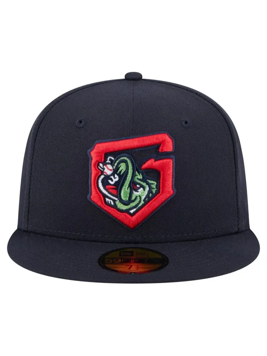 New Era Мужская темно-синяя кепка Gwinnett Stripers из коллекции Authentic Collection 59FIFTY — изображение 2 из 4