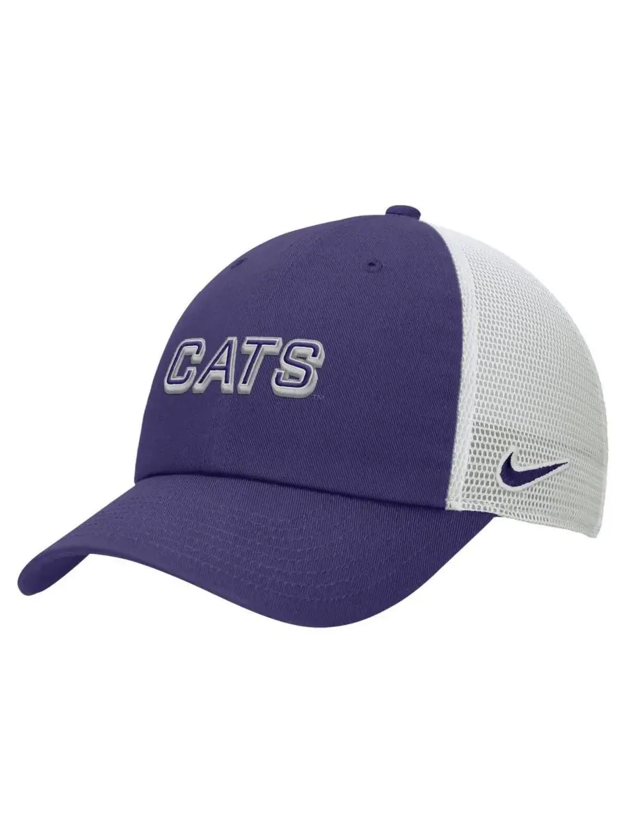 Nike Мужская фиолетовая регулируемая кепка-тракер Kansas State Wildcats On-Field Club