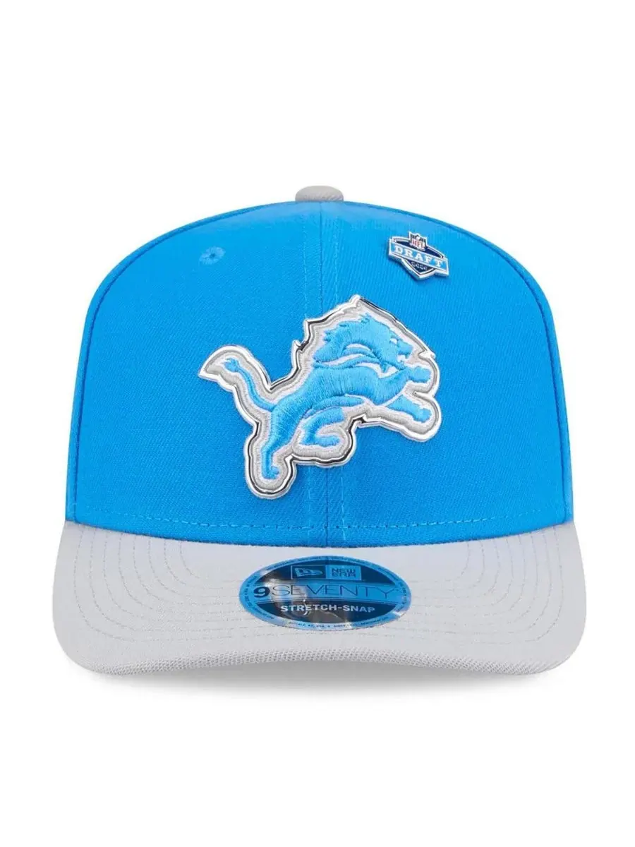 Кепка New Era 9SEVENTY с принтом Detroit Lions — изображение 4 из 4, синий серебристый