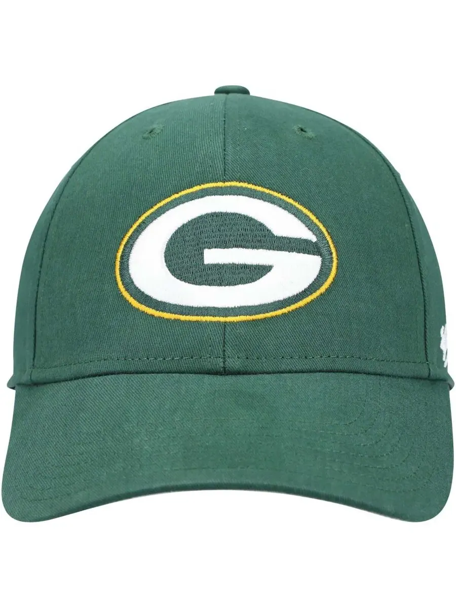 Кепка с вышивкой Green Bay Packers '47 Brand — изображение 2 из 4, зеленый
