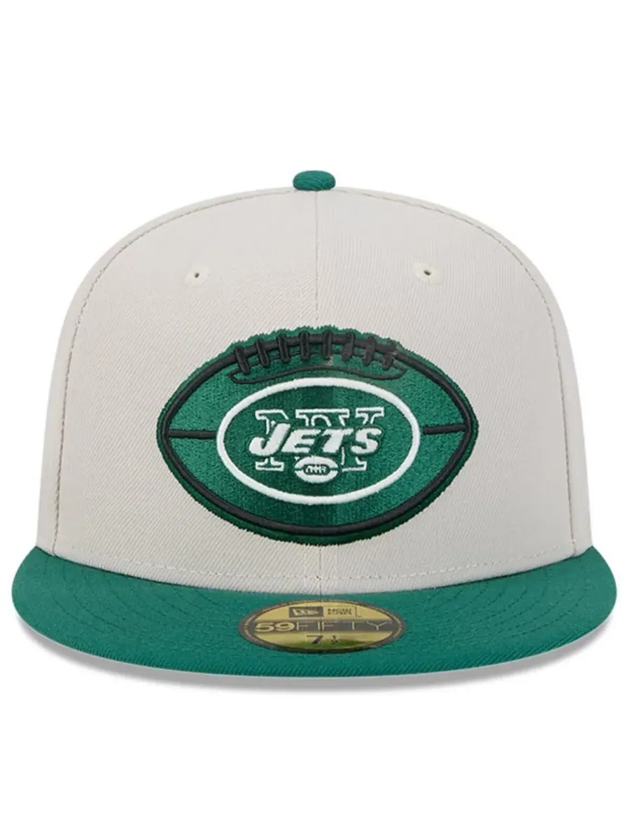 New Era Мужская бейсболка New York Jets 2024 Sideline Historic 59FIFTY — изображение 2 из 4, зеленый