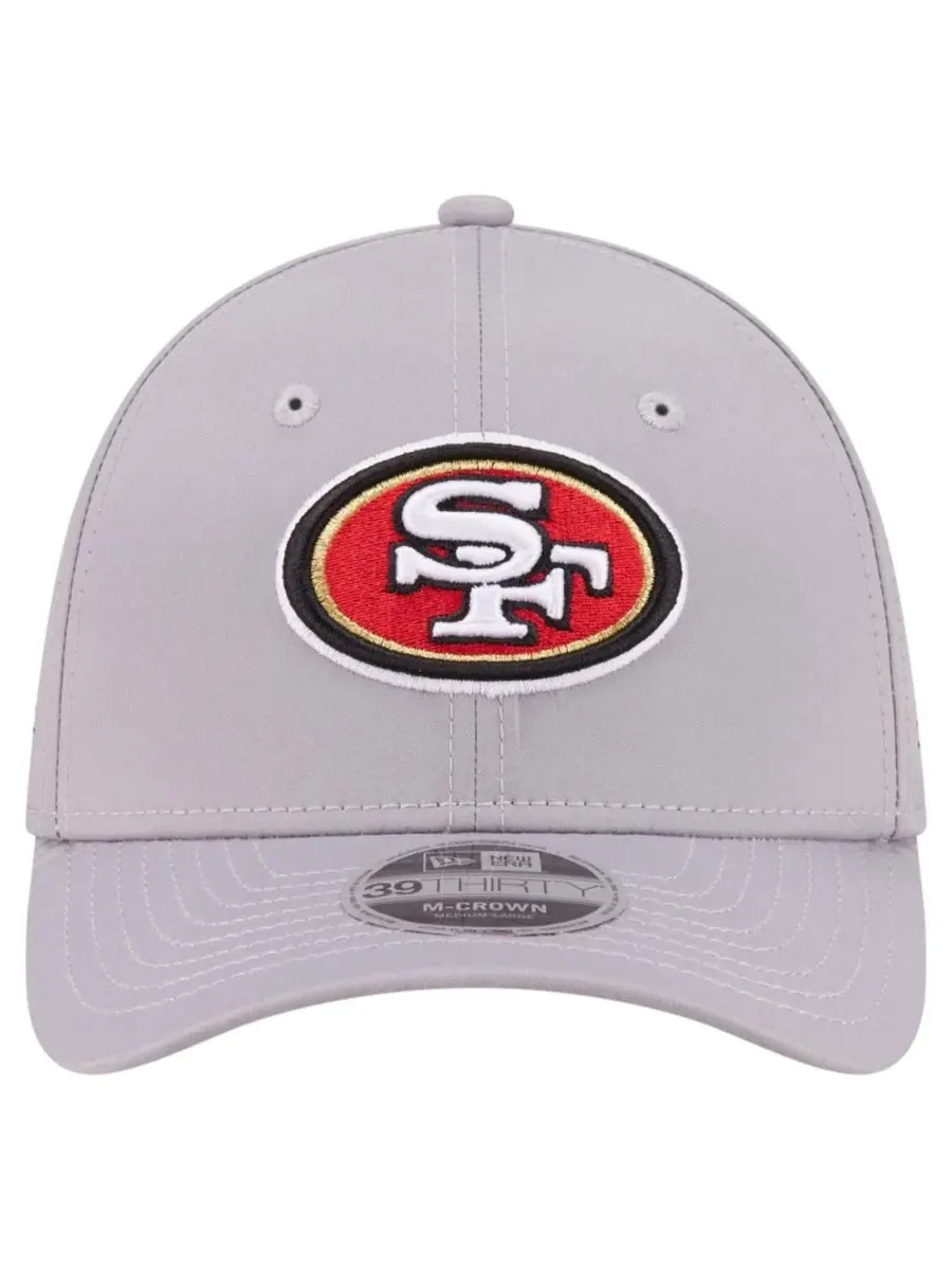 Кепка-флекс New Era San Francisco 49ers Perforated 39THIRTY M-Crown — изображение 2 из 7, серый