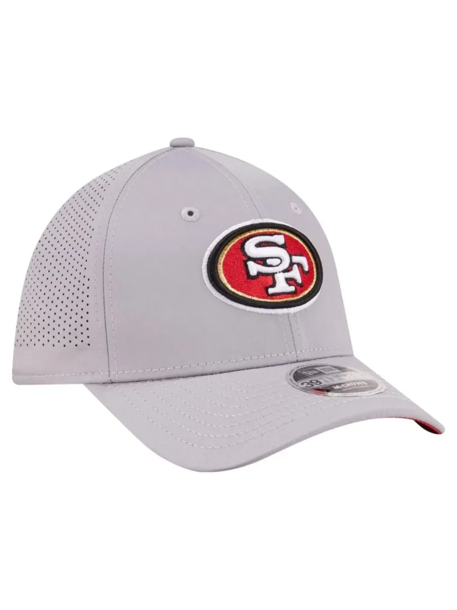 Кепка-флекс New Era San Francisco 49ers Perforated 39THIRTY M-Crown — изображение 3 из 7, серый