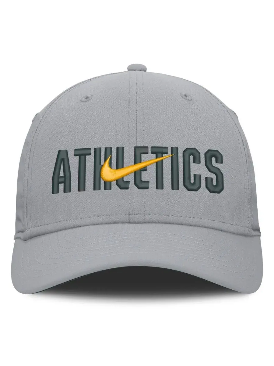 Бейсболка Nike Athletics Primetime Dri-FIT Rise Bozz Flex Hat — изображение 2 из 4, серый