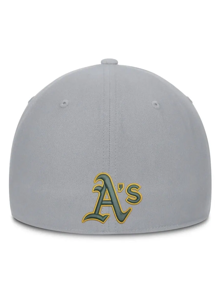 Бейсболка Nike Athletics Primetime Dri-FIT Rise Bozz Flex Hat — изображение 4 из 4, серый
