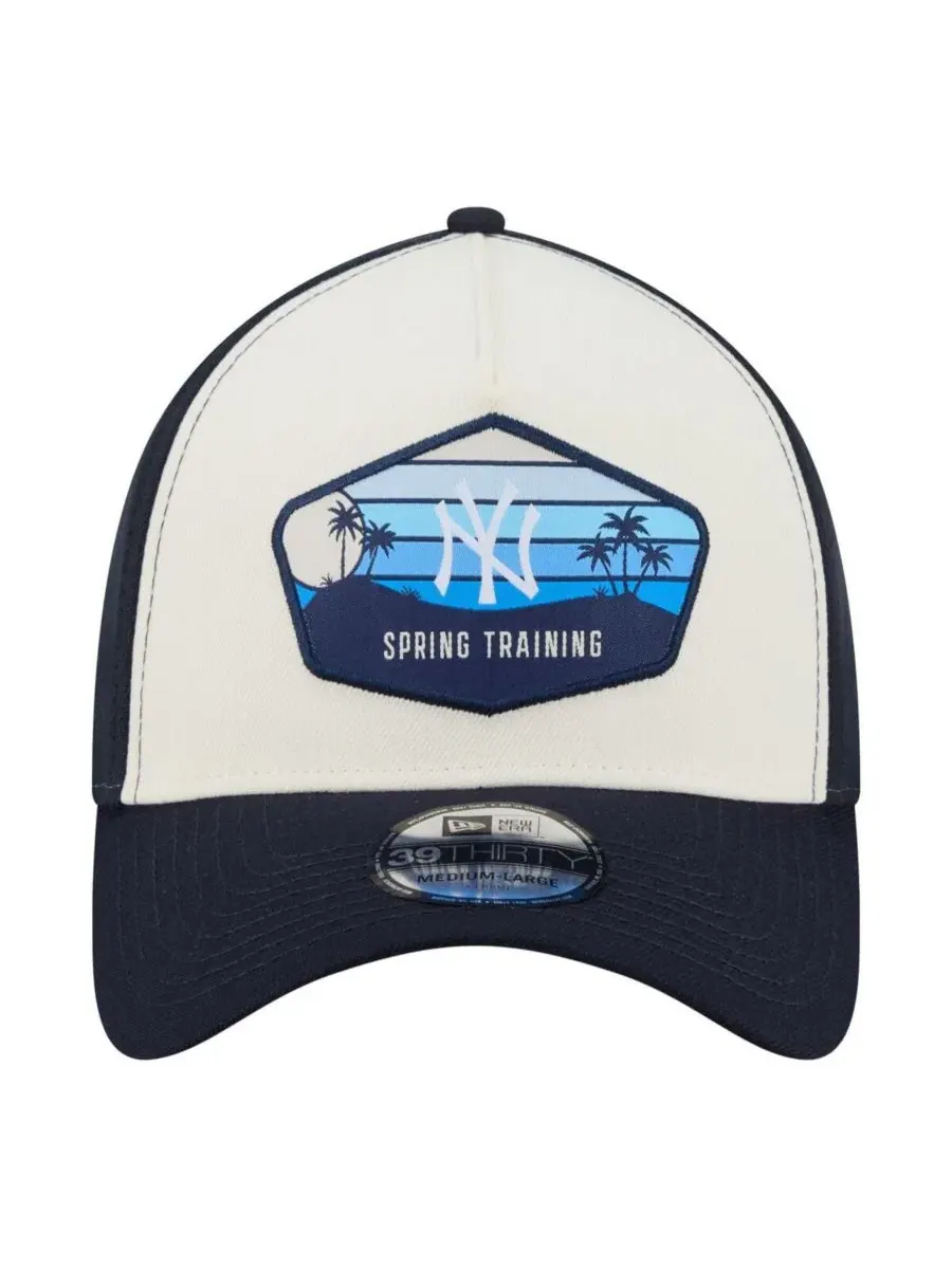 Кепка New Era 39THIRTY Flex с градиентом и патчем Spring Training, New York Yankees — изображение 2 из 4, темно-синий
