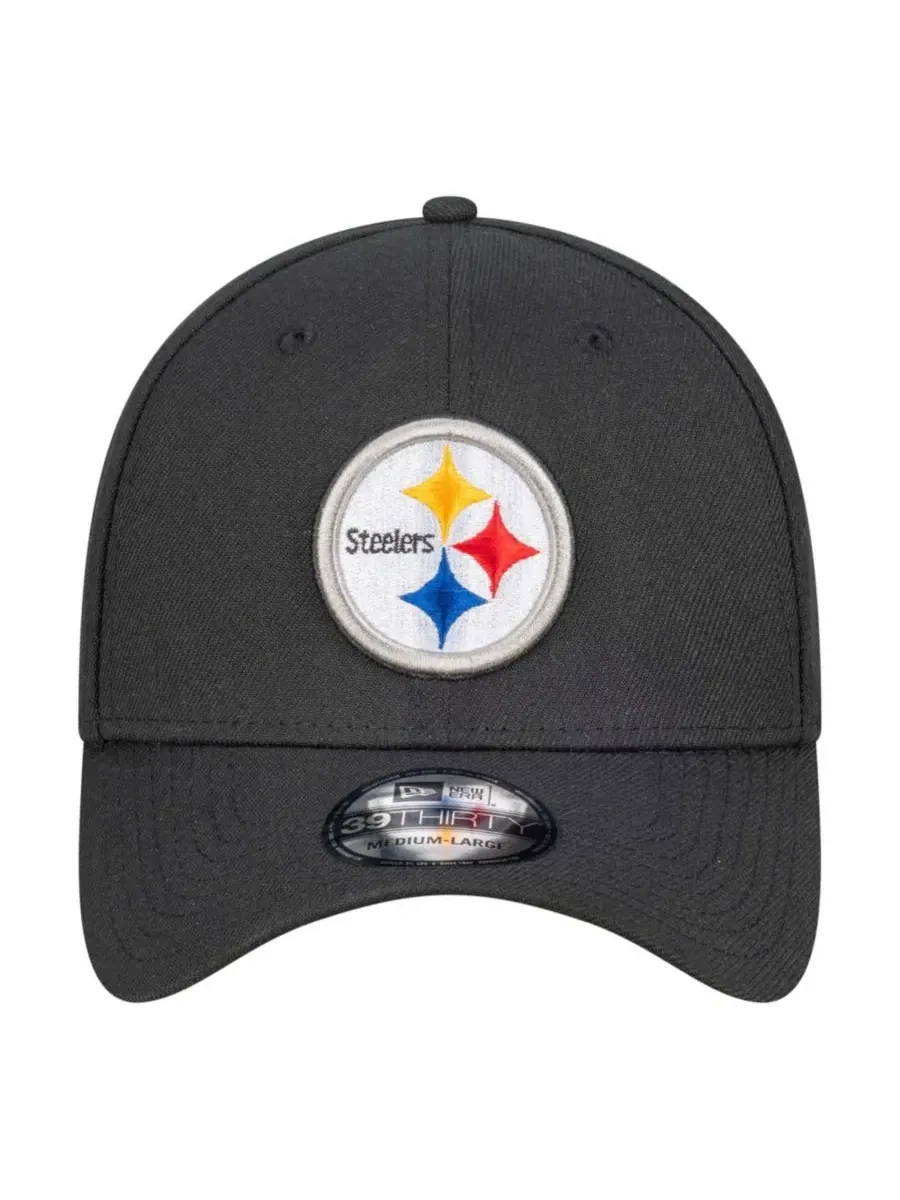 Кепка New Era Pittsburgh Steelers Core Team 39THIRTY Flex — изображение 4 из 4, черный