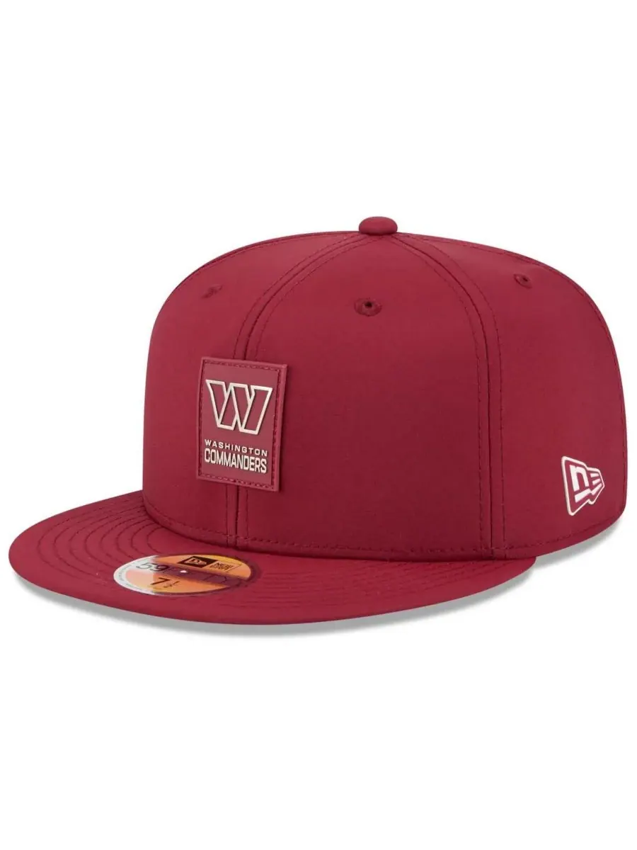 New Era Мужская бордовая бейсболка Washington Commanders 2025 Sideline 59FIFTY Fitted Hat