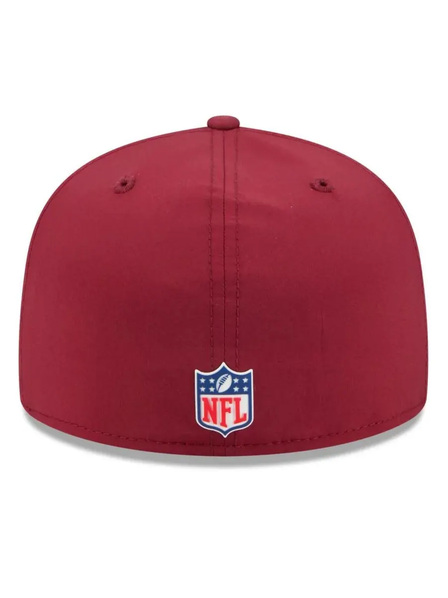 New Era Мужская бордовая бейсболка Washington Commanders 2025 Sideline 59FIFTY Fitted Hat — изображение 3 из 5, бордовый