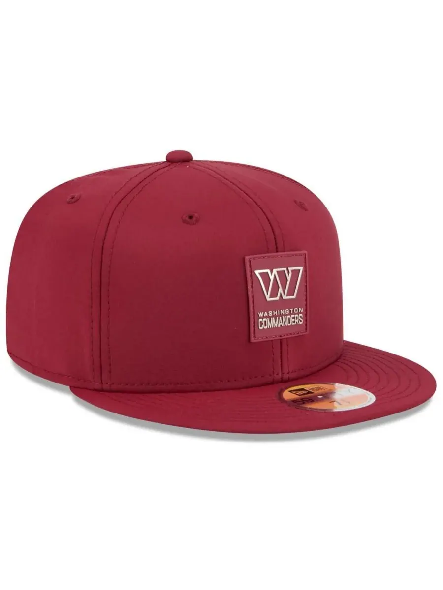 New Era Мужская бордовая бейсболка Washington Commanders 2025 Sideline 59FIFTY Fitted Hat — изображение 4 из 5, бордовый