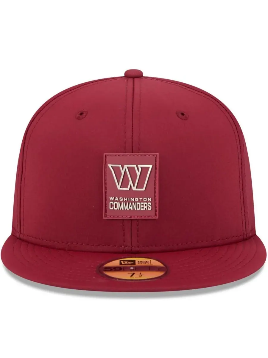 New Era Мужская бордовая бейсболка Washington Commanders 2025 Sideline 59FIFTY Fitted Hat — изображение 5 из 5, бордовый