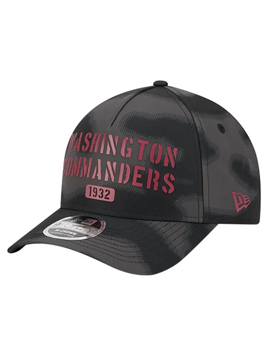New Era Мужская серая кепка Washington Commanders Halftone Camo 9FORTY