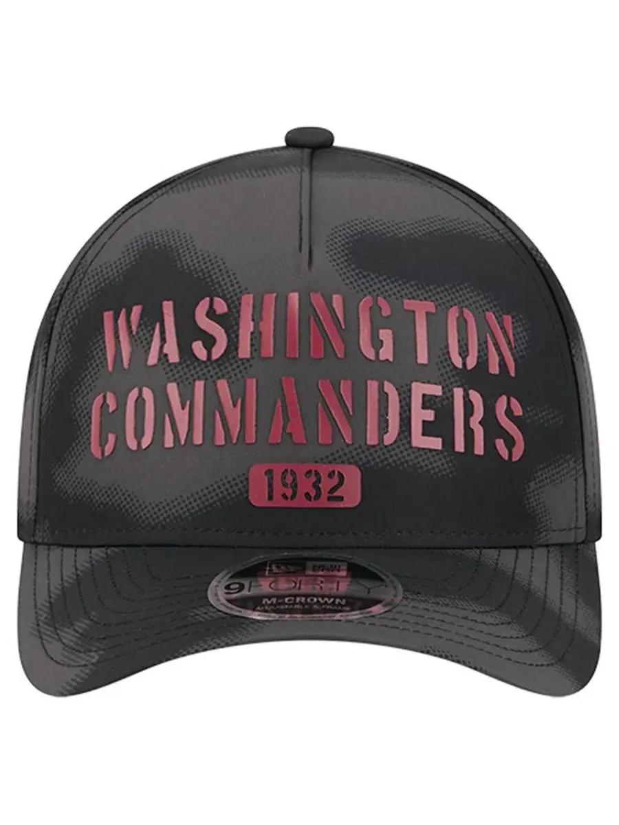 New Era Мужская серая кепка Washington Commanders Halftone Camo 9FORTY — изображение 5 из 5, серый