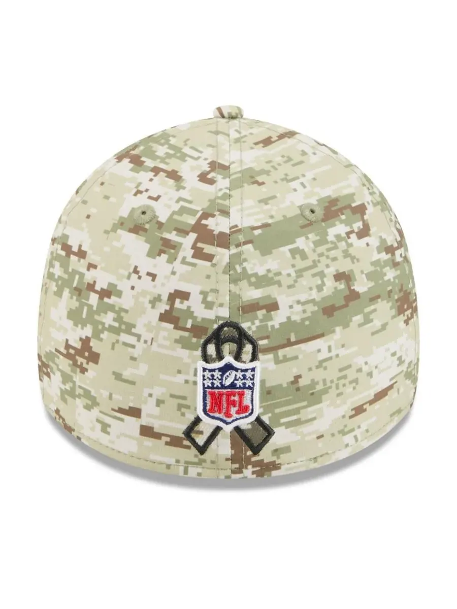 New Era Мужская камуфляжная кепка Minnesota Vikings 2025 Salute to Service 39THIRTY Flex Hat — изображение 3 из 5