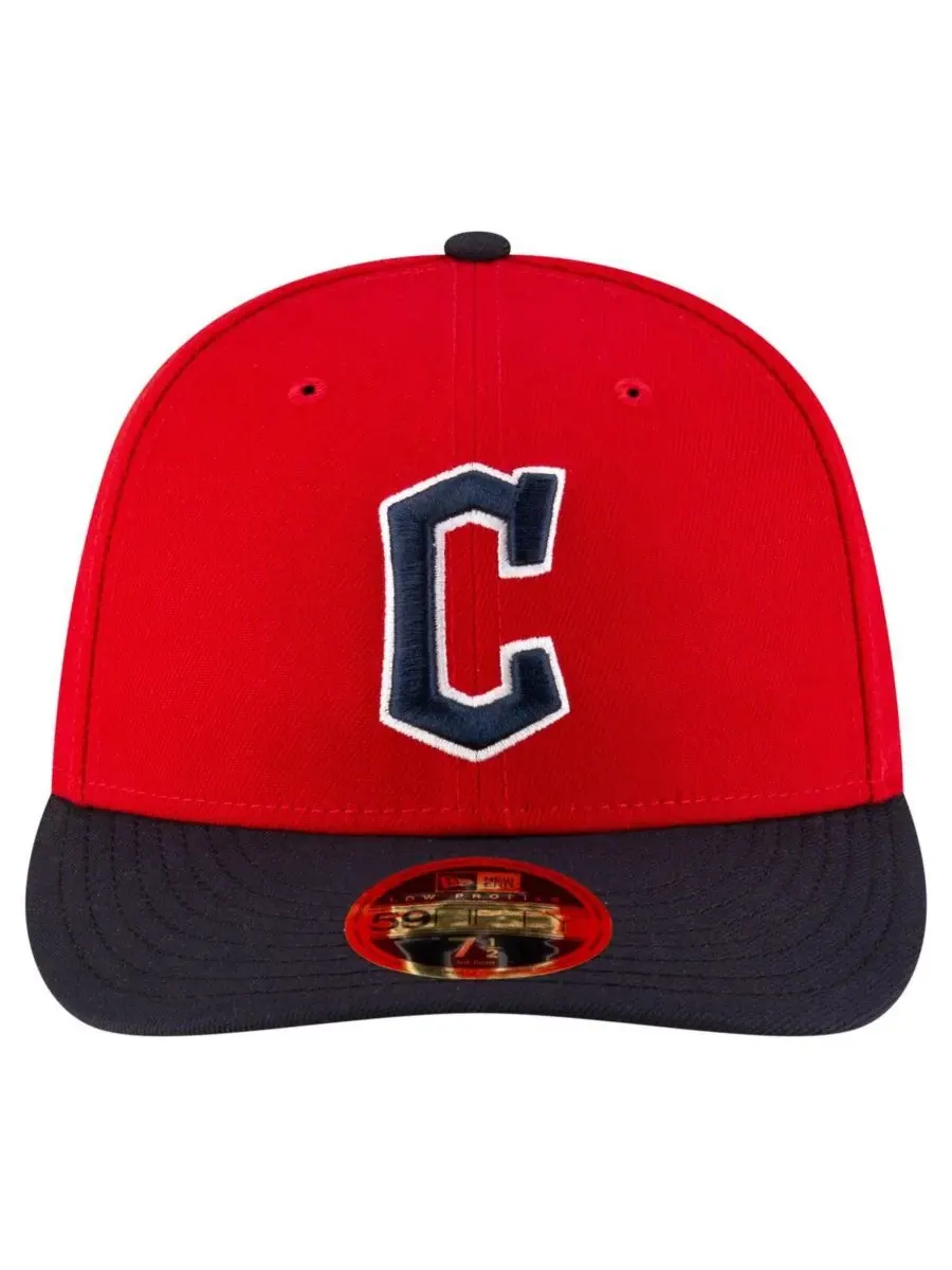 New Era Мужская красно-черная бейсболка Cleveland Guardians Authentic Collection On-Field Low — изображение 5 из 5
