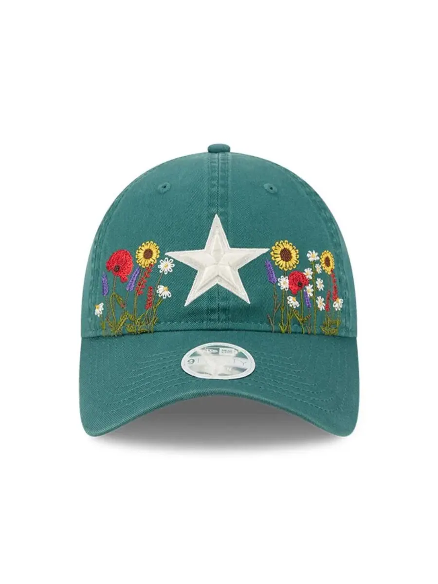 Кепка с вышивкой Wildflower Dallas Cowboys New Era — изображение 2 из 5, зеленый