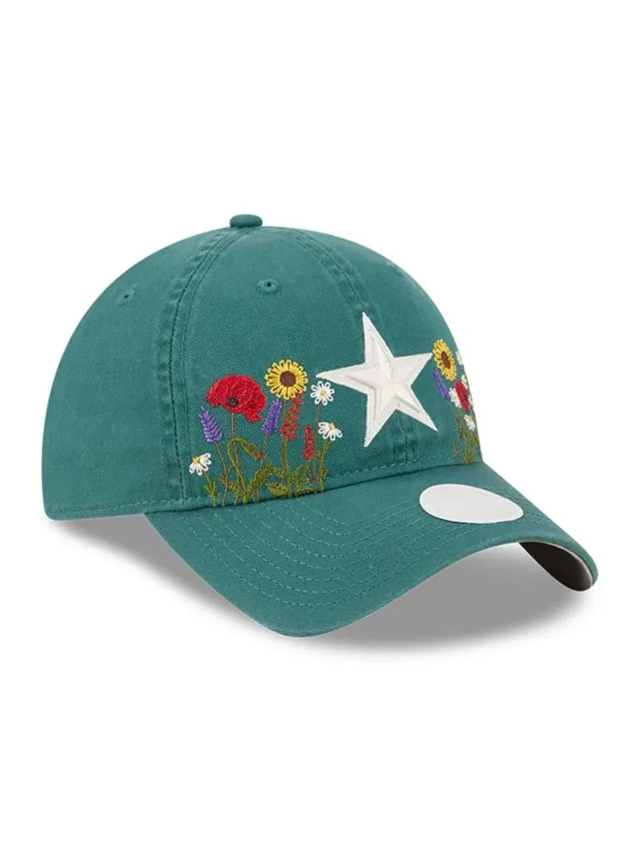 Кепка с вышивкой Wildflower Dallas Cowboys New Era — изображение 3 из 5, зеленый