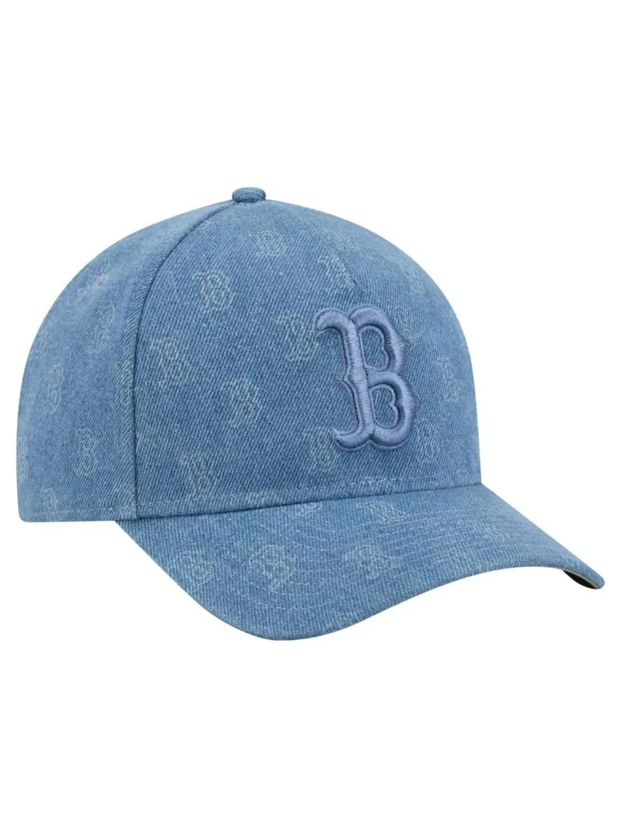 Кепка New Era 9FORTY A-Frame с вышивкой Boston Red Sox — изображение 4 из 5, джинсовый синий