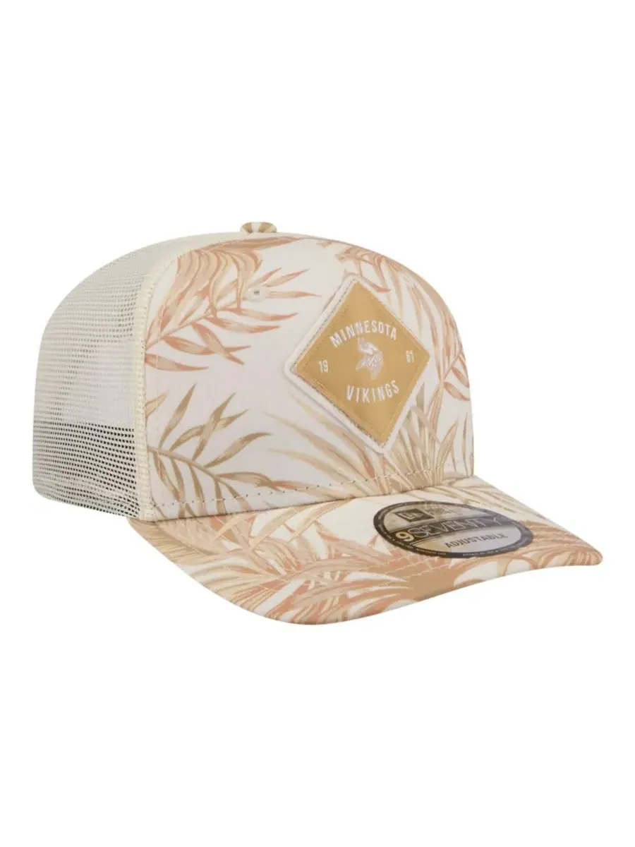 Бейсболка-тракер New Era Minnesota Vikings Tonal Palm 9SEVENTY — изображение 3 из 7, бежевый