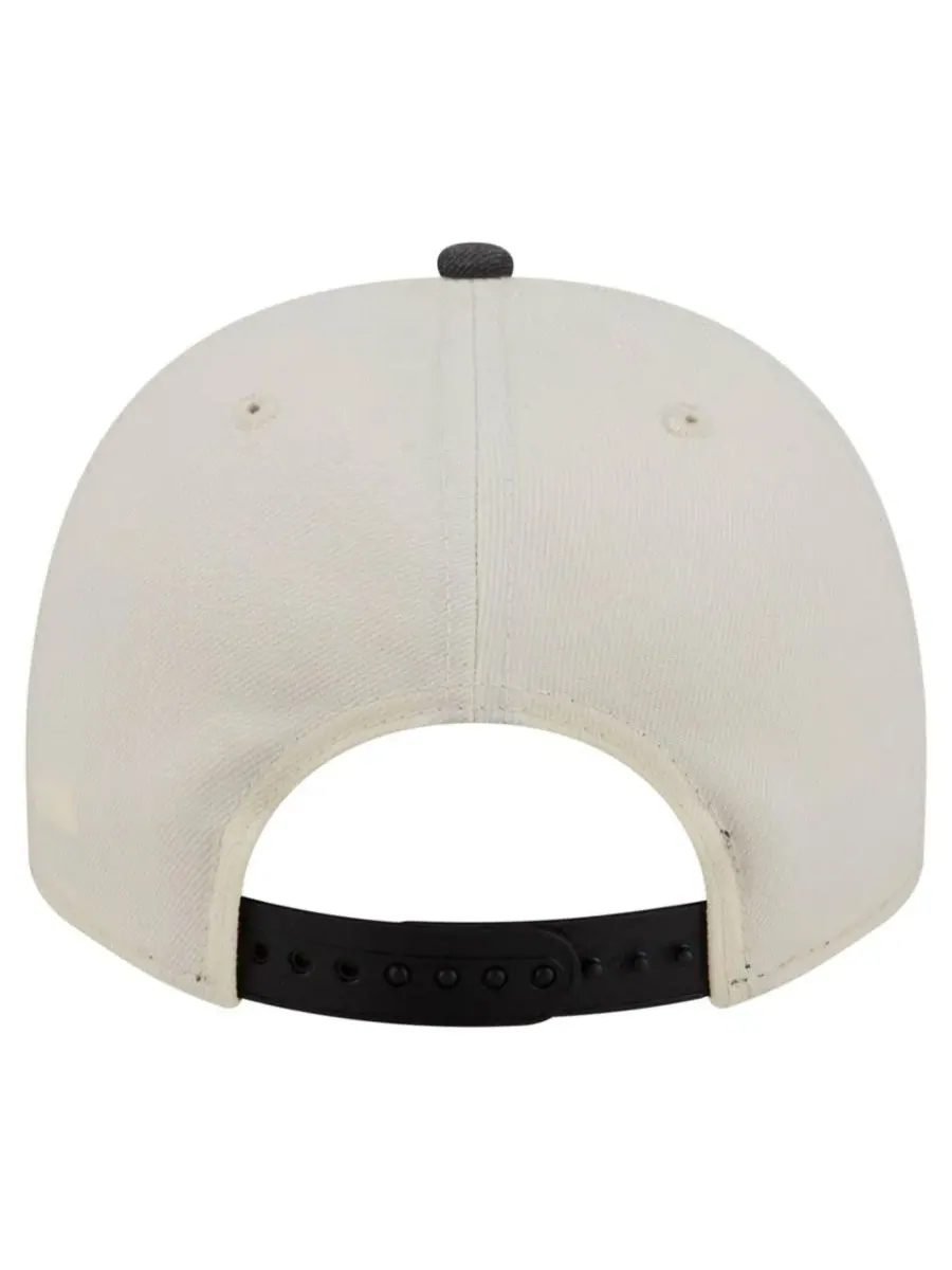 Кепка-снэпбек с вышивкой Pittsburgh Steelers, модель Washed A-Frame 9FIFTY New Era — изображение 4 из 7, кремовый черный
