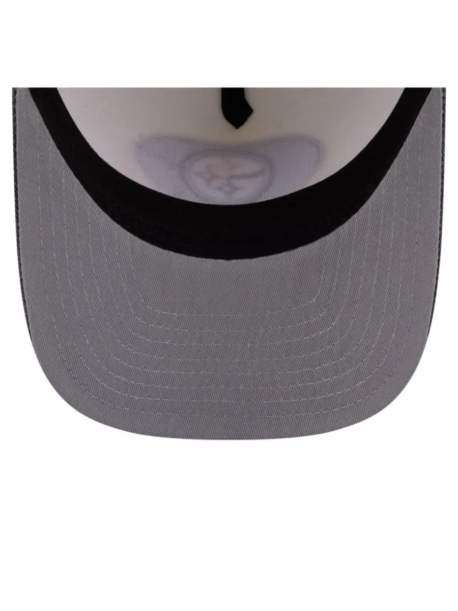 Кепка-снэпбек с вышивкой Pittsburgh Steelers, модель Washed A-Frame 9FIFTY New Era — изображение 5 из 7, кремовый черный