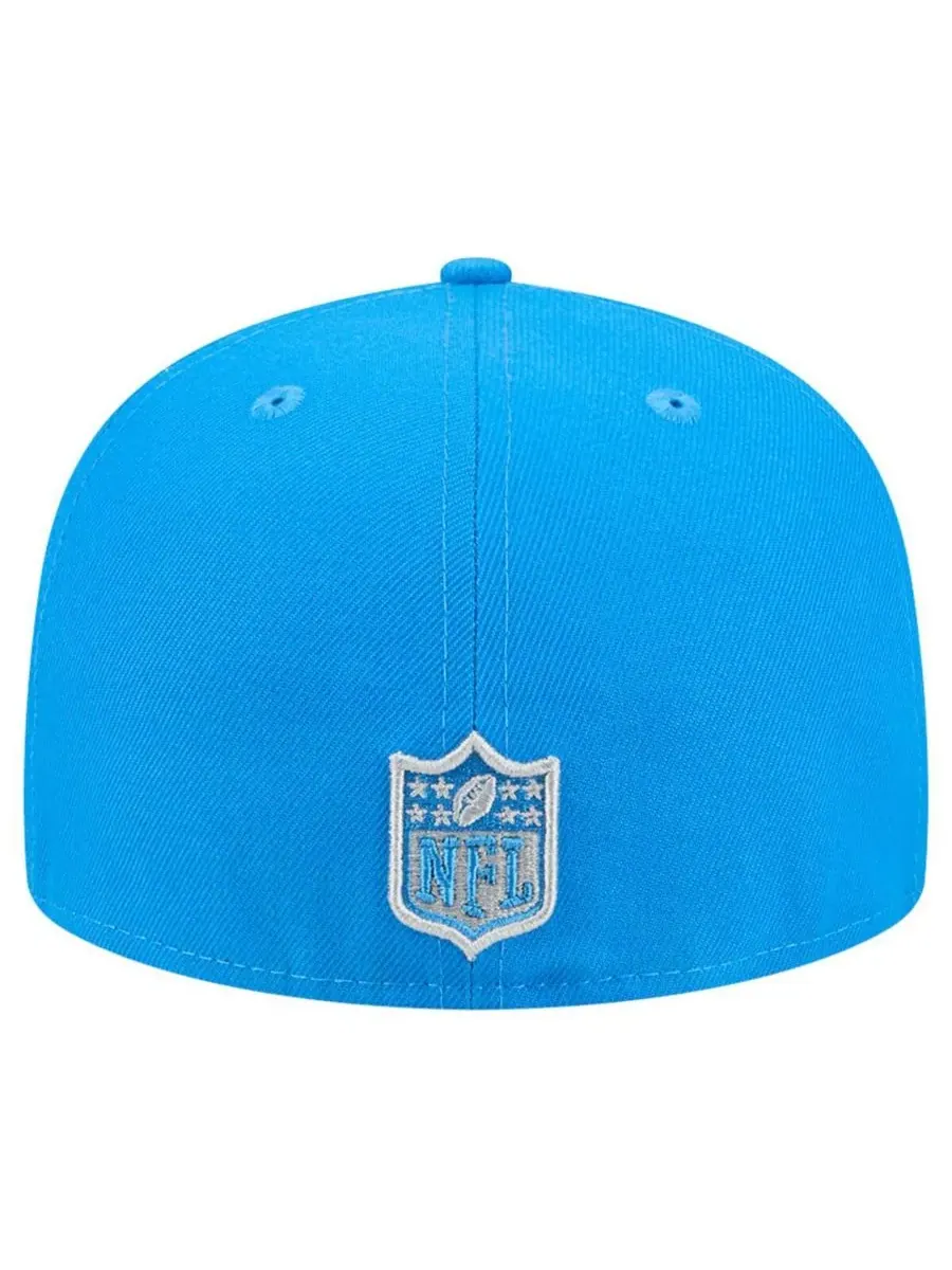 New Era Мужская синяя бейсболка Detroit Lions Tri-Hit 59FIFTY Fitted Hat — изображение 3 из 4, синий