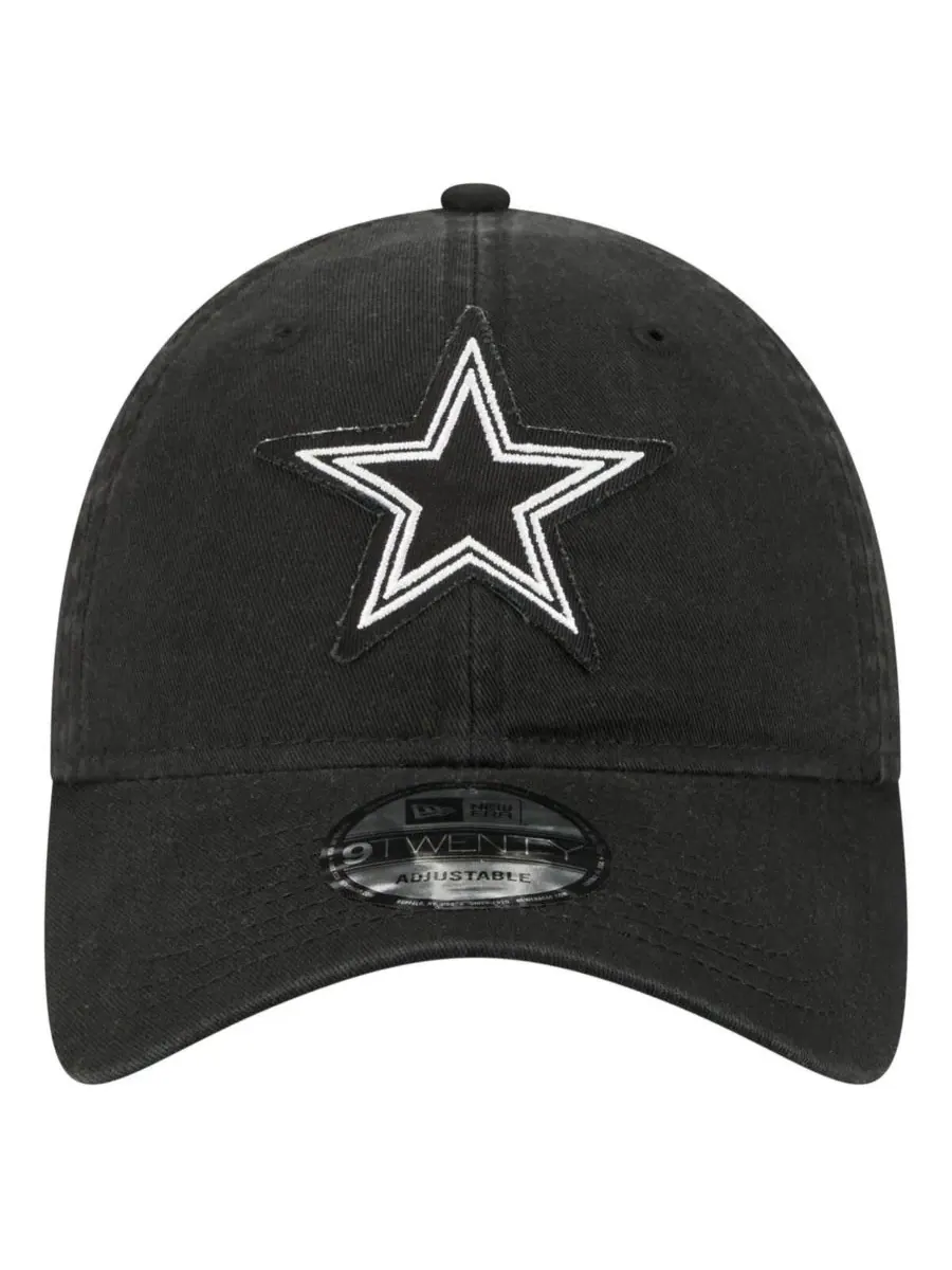 New Era Мужская черная регулируемая кепка Dallas Cowboys Stamp 9TWENTY — изображение 4 из 5, черный