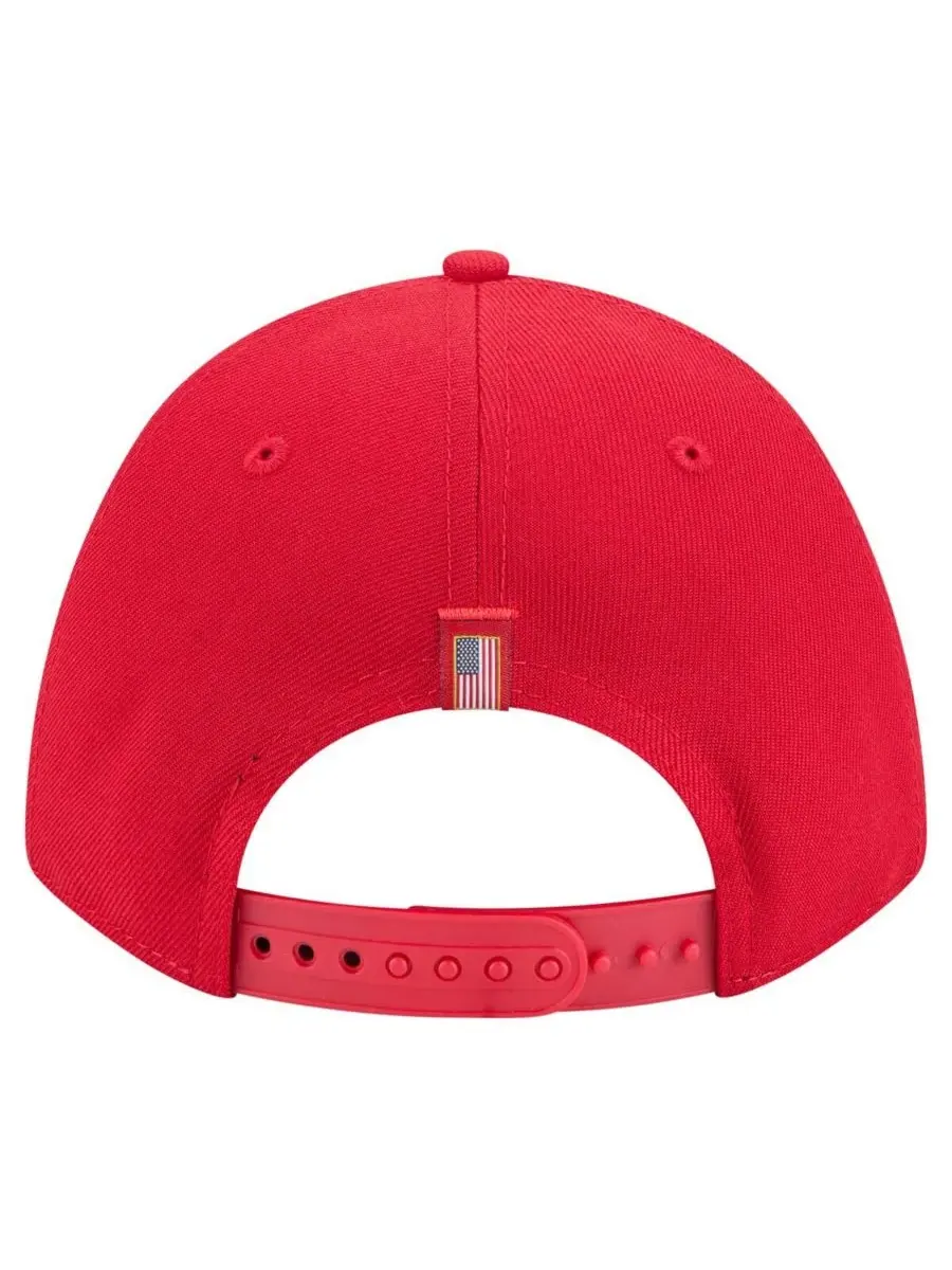 New Era Мужская красная кепка Los Angeles Angels с американским флагом, регулируемая, модель 9FORTY — изображение 4 из 4